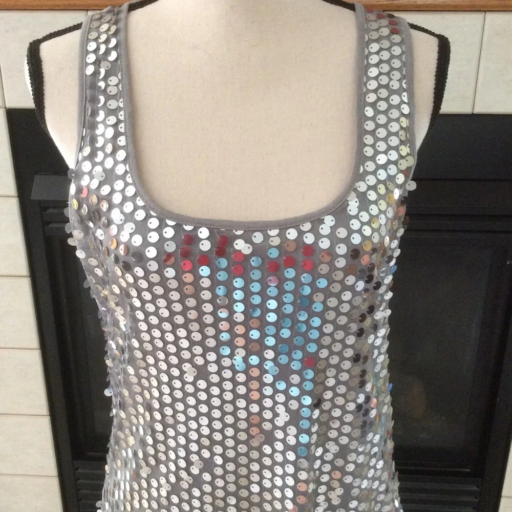 NWT Vanity Sequin Dress, Sz L - Picture 4 of 9